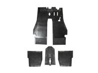 Complete rubber floor mat set RHD. Porsche 356B T6 1962-63 - 64455110206, 64455111105, 64455112101, 64455101506, 64455112106, 64455112206 - NLA55110206