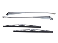 Ensemble avant de bras d'essuie-glace. Voitures Porsche 911 / 912 / 964 LHD - 91162831300, 1698301210, 1698300670, 1698300680, 91162831400, 91462831310, 91462831410