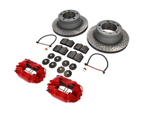 Bremssattel & Bremsscheibe 'Big Reds' Rear Upgrade Kit für Porsche 964 - 96535242112, 96535242212, 96435193903BRE, 95135204192SEB - FVD3522945964R