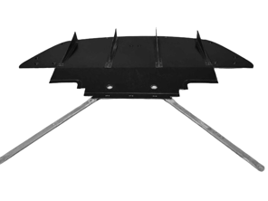 Heckdiffusor mit Finnen. Porsche 997 Cup R - TK 442