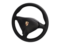 Leather Steering Wheel with leatherette air bag. Porsche 993 / 996 / 986  Manual Cars - 00004440018, 000044400188YR, 000044400186XL, 00004440018H24, 00004440018T15, 00004440018M30, 00004440018J30, 00004440018S30, 00004440018C50, 00004440018G10, 00004440018B50
