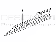 Inner Sill Panel. Porsche 986 Boxster - 98650216302GRV, 98650216401GRV