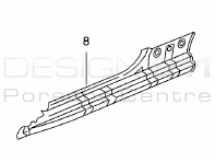 Panel de alféizar interior. Porsche 986 Boxster - 98650216302GRV, 98650216401GRV