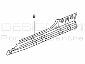 Innere Schwellerverkleidung. Porsche 986 Boxster - 98650216302GRV, 98650216401GRV