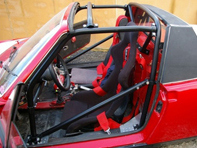 Roll cage 6 point bolt in with universal door bars. Porsche 914