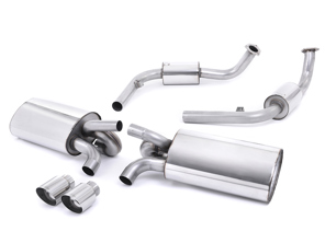 Milltek Sports Exhaust Muffler / Cat Back Resonated (Quieter) Porsche 987 Gen2 Boxster S / Cayman S - 98711311731, 98711311732, 98711313131, 98711313132, 98711311831, 98711311832, 98711313231, 98711313232, 98711351130, 98711351131, 987113511BX, 987113511DX, 98711351230, 98711351231, 987113512BX, 987113512DX - SSXPO114
