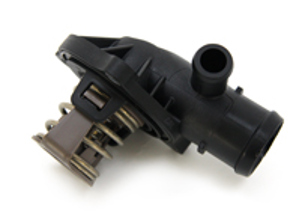 Water pump thermostat housing with insert and gasket. Porsche 958 Cayenne Diesel - 95810603210