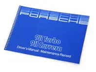 Driver's manual for 911 Turbo and Carrera 1984 -1985 - WKD473220