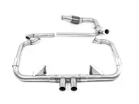 Système d'échappement sport Milltek complet avec finitions Carbon Jet GT-100. Porsche 718 Boxster GTS / Cayman GTS - 982251052E, 982251051D, 98225105K - SSXPO143