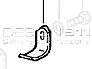 Silenciadores de escape / Soporte de silenciadores. Porsche 928 78-95 - 92811126401