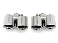 Auspuff Deluxe Quad-Style Endrohr Chrom poliert. Porsche 997.1 Carrera - 99711115100, 99711115101, 99711198150, 99711198111, 99711115200, 99711115201, 99711198210, 99711198211