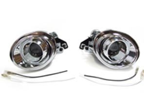 FOG LAMPS LIGHTS PROJECTOR STYLE CHROME BMW 3/5 SERIES E46 / E39 (SPORT BUMPER ONLY) (PAIR) - 0001223488, 1223488