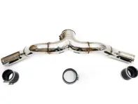 Tuyau d'échangeur Fabspeed en acier inoxydable. Porsche 970 Panamera Turbo / Turbo S (2010-2016) - FS.POR.970T.ICP, 97011014071, 97011015070 - FS.POR.970T.ICP