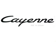 CAYENNE - Black rear badge. Porsche Cayenne - 9555592370003C, 955.559.237.00.03C