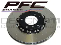 Discos de freno delanteros PFC flotantes de dos piezas 'Direct Drive' con DIMPLED para Porsche - 9963514099H, 99735140990, 99735141090