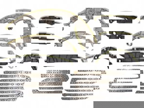 Kit de chaîne de distribution avec rails de guidage. Porsche 958 Cayenne / 95B Macan / 970 Panamera - 95810506500, 95810506600, 95810506700, 95810506900, 95810506800, 95810517000, 958109252, 958105467, 95810546713, 95810546712, 95810546711, 958105507, 95810550723, 95810550721, 95810550720, 95810516911, 95810516910 - 59836Set