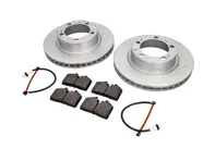 Front Brake pads and brake disc package. Porsche 944S2 3.0L 16V 1989-91 - 95135104103, 94461236502, 96435193903, 95135104103ABS, 96435193903BRE