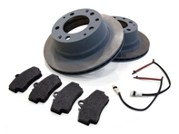 Front Brake pads and brake disc package. Porsche 944S2 3.0L 16V 1989-91 Zimmermann - 95135104103, 94461236502, 96435193903