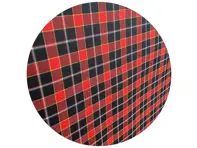 SOLM (Rosso) wool tartan fabric, inspiration: Ferrari *SAMPLE*