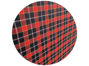 Tissu tartan en laine SOLM (Rosso), inspiration : Ferrari *ÉCHANTILLON*