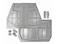 Floor pan kit. Porsche 356B T6 / 356C - 64450105003, 64450100206, 64450100207, 64450106900, 64450107000, 64450104900, 64450154005, PCG50105106, 64450105106, 64450105300, 64450100205, 64450157006 - PP119, PP120L, PP120R, PP118, PP123, PP124L, PP124R