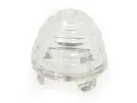 Front turn signal lens, Clear, Round. Porsche 356 - 64463141101, 1695451000