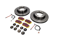 Bremsscheibenpaket mit Sport EBC Bremsbelägen Porsche Boxster S - DP41208R, 98635240301BRE, 98661236501, 98635240301, 99635208600, 99635208602, 99635293903, 98635293910, 98635293911, 99635293900, 99635293902, 09889021, 98735240300, 98735240301, 98661236500, 99635208601, 96435209601
