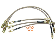 Stainless steel brake hoses. Porsche 914 - DHK478