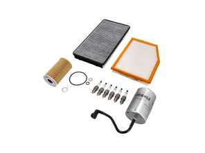 Motor-Wartungskit – Luft-/Kraftstoff-/Ölfilter, Zündkerzen und mehr – für Porsche 986 Boxster 2,5 l 1997–1999 - 99610722560, 99610731351, 0PB115499A, 99611025301, 99611013103, 99611013104, 90012310630, 99657221901, 99657221902, 99657121903, 99757121900, 99757121901, 99757121902, 99917020190