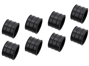 Manchons en caoutchouc pour admission d'air, lot de 8. Porsche 928 1978-84 - 92811015801, 92811015800