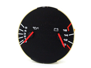 Volt- en olie-instrumentindicator. Porsche 928 - 92864196203