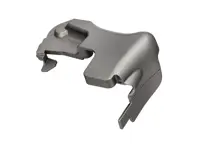 Cache intérieur de charnière de siège tunnel avant, gris argent métallisé. Porsche 991/982 Boxster/Cayman 2012>> - 99152133, 99152133702D20, 99152133802D20, 99152133701D20, 99152133801D20