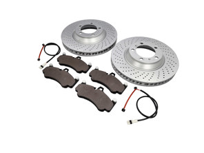 Disque de frein avant 380 mm et plaquettes de frein. Porsche 997 GT3 2010>> - 99735140991, 99735141091 - PFL41187, PFR41287