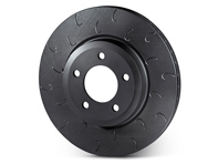 Hook slotted brake disc rotor, Rear. Porsche 987/981/718 Boxster and Cayman - 98735240101