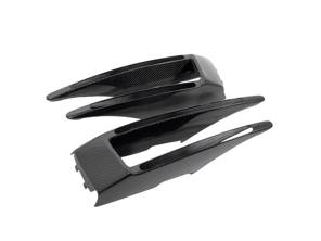 Listelli della griglia del paraurti anteriore in fibra di carbonio. Porsche 95B.1 turbo - 95B8078231E0, 95B8078241E0 - E400