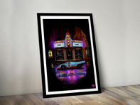 Porsche 917 Le mans poster in Black frame