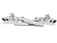 Silenciador de escape deportivo tubo recto Porsche 992 Carrera y Turbo con escape deportivo - TSPO992C19.003.AT