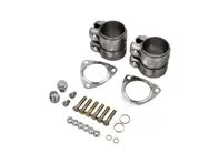 Kit de montage de catalyseurs d'échappement avec colliers en titane. Porsche (911) 996 C2 / C4 / C4S - 99611110800, 99611122002, 99951108700