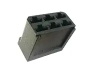 6 pin CDI connector housing. Porsche 911 - 93060270200, 930602702X, 930602702 X