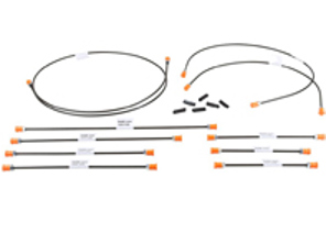 Bremsleitungssatz. Porsche 911 1971-73 - 90135561102, 90135561200, 90135561900, 90135562001, 90135562102, 90135562202, 91135562704, 91135565305, 91435560300, 91435569100, 9013556200Y - EQ698005, 1661500610