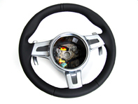 Steering wheel 3-spoke sport with paddle shift, PDK cars. Porsche 997.2 / 987.2 Boxster / 987C.2 Cayman PDK cars - 99734780380A34, 99704440216A10, 99704440216T10, 99704440216R10, 99704440216B10, 99704440216R10, 99704440217A10, 99704440217T10, 99704440217R10, 99704440217B10, 99704440217E10