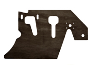 Plancher de pédale LHD, gauche. Porsche 914 - 91455106110 - JG.061.10