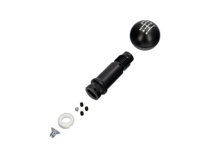 Pomello del cambio classico in alluminio - Nero - per modelli con cambio manuale a 6 marce. Porsche 987 Boxster/Cayman / 997 - 99742407500FOT, 99742407500FOU, 99742407500FOV, 99742407500FOW, 99742407500FPW, 99742407500FPX, 9974240750FPW, 99742407500FOY, 99742407501FOT, 99742407500FOX, 99742407500FOZ - FOZ0FOY