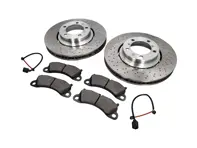 ANTERIORE Pacchetto pastiglie freno e disco freno Porsche 991.2 S - 9P1615301, 9P1615302, 99135194702, 99160918100