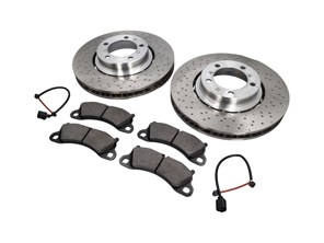 Bremsbeläge und Bremsscheibenpaket VORN Porsche 991.2 S - 9P1615301, 9P1615302, 99135194702, 99160918100