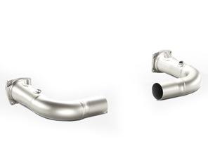 Akrapovic Link Pipe Set mit Cat Bypass Titanium für Porsche 991 (911) Turbo/Turbo S 2014>> - 99711300930, 997113009AX, 99711301030, 997113010AX - LPO991T2, L-PO991T/2