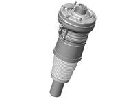 Ammortizzatore (tipo sospensione pneumatica), anteriore. Porsche 95B Macan - 95B616039H, 95B616039, 95B616039B, 95B616039D, 95B616039T, 95B616039AE