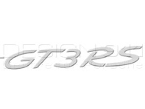 'GT3RS' Heckdeckel-Emblem. Porsche 991 (911) GT3RS - 99155925191, 99155925191OM9, 99155925191OK1