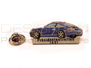 Anstecknadel 'Porsche 911 Carrera - Präsidententreffen 1997' Blau