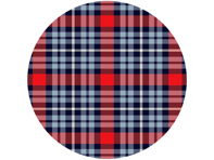 SOLM (Retro Racing) polyviscose tartan fabric, inspiration: Martini Racing Livery